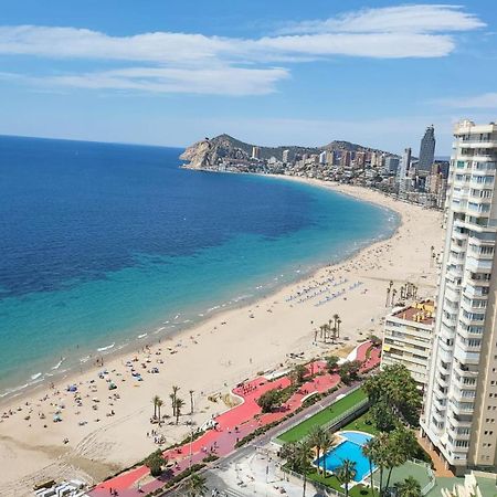 Ferienwohnung Nuevo Apto Balcon De Poniente 1 A Linea Playa Torre 2 Luxe Sm Con Aire, Piscina,Jar Vistas Espectaculares Al Mar De Benidorm Exterior foto