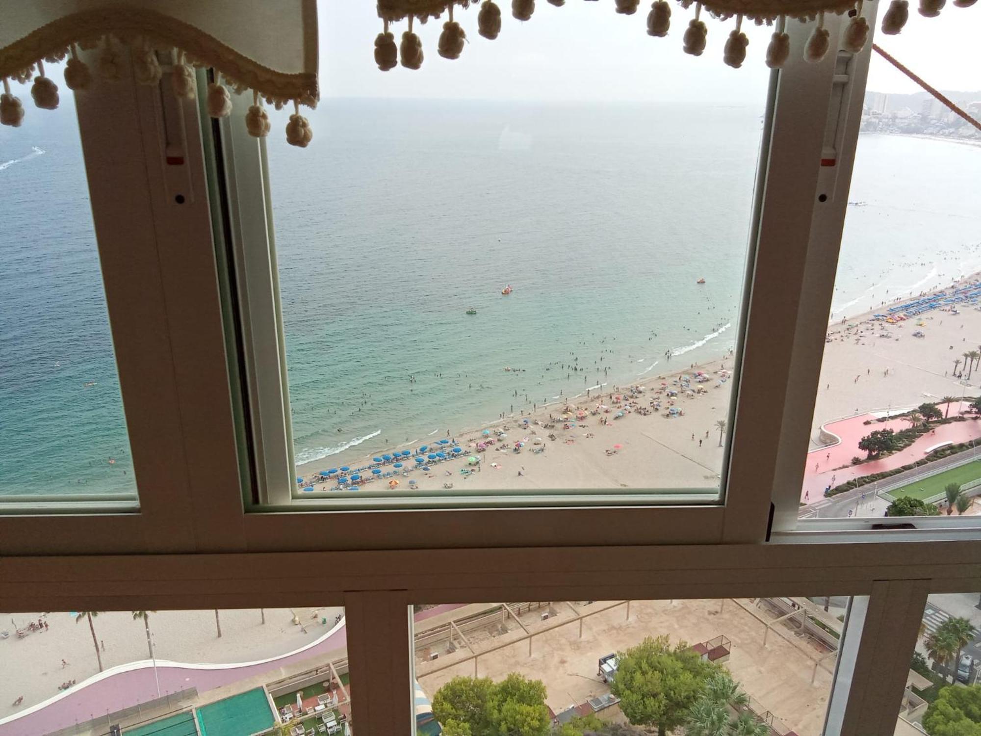 Ferienwohnung Nuevo Apto Balcon De Poniente 1 A Linea Playa Torre 2 Luxe Sm Con Aire, Piscina,Jar Vistas Espectaculares Al Mar De Benidorm Exterior foto