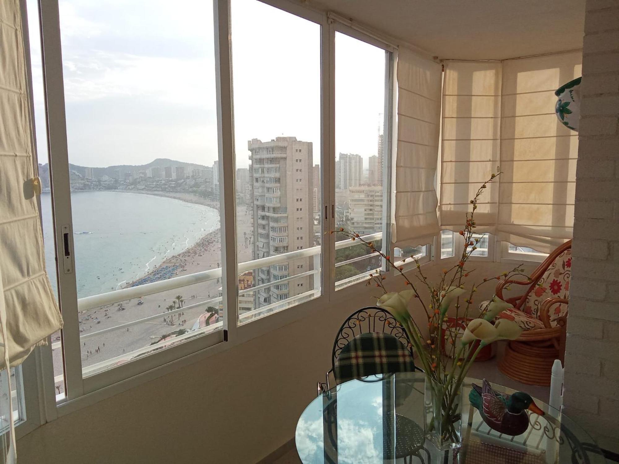 Ferienwohnung Nuevo Apto Balcon De Poniente 1 A Linea Playa Torre 2 Luxe Sm Con Aire, Piscina,Jar Vistas Espectaculares Al Mar De Benidorm Exterior foto