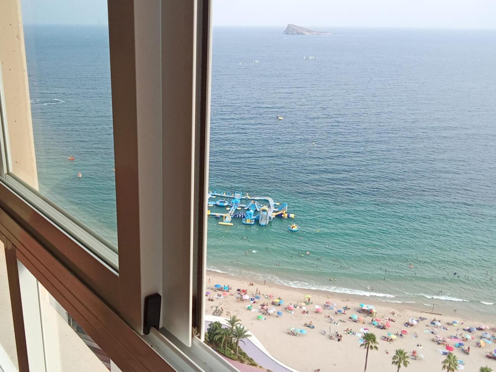 Ferienwohnung Nuevo Apto Balcon De Poniente 1 A Linea Playa Torre 2 Luxe Sm Con Aire, Piscina,Jar Vistas Espectaculares Al Mar De Benidorm Exterior foto