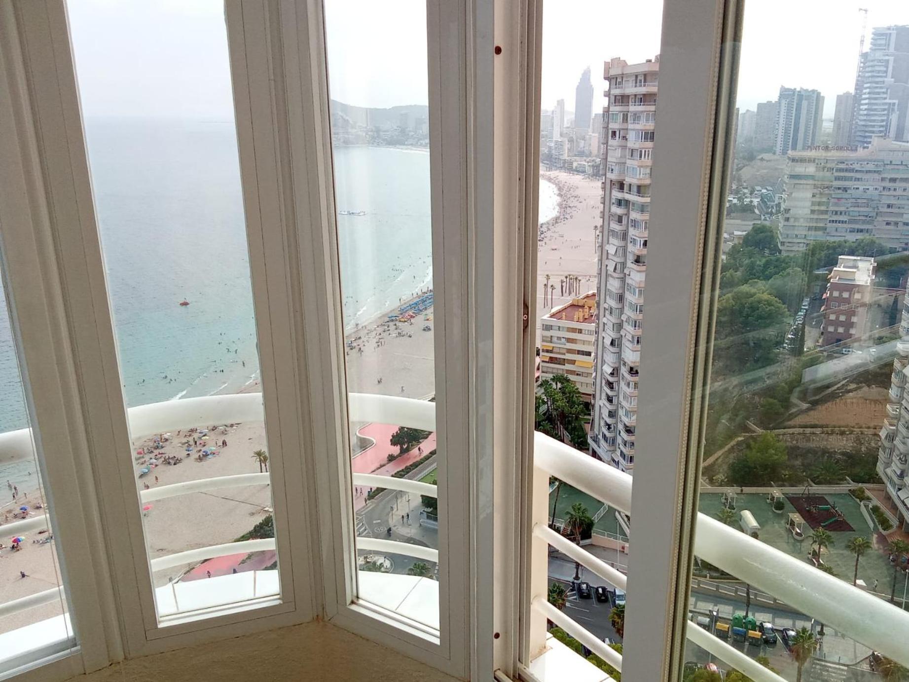 Ferienwohnung Nuevo Apto Balcon De Poniente 1 A Linea Playa Torre 2 Luxe Sm Con Aire, Piscina,Jar Vistas Espectaculares Al Mar De Benidorm Exterior foto