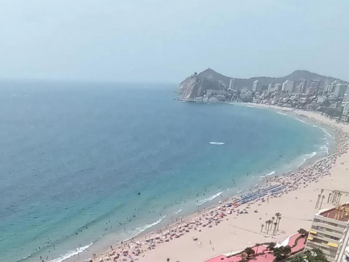 Ferienwohnung Nuevo Apto Balcon De Poniente 1 A Linea Playa Torre 2 Luxe Sm Con Aire, Piscina,Jar Vistas Espectaculares Al Mar De Benidorm Exterior foto