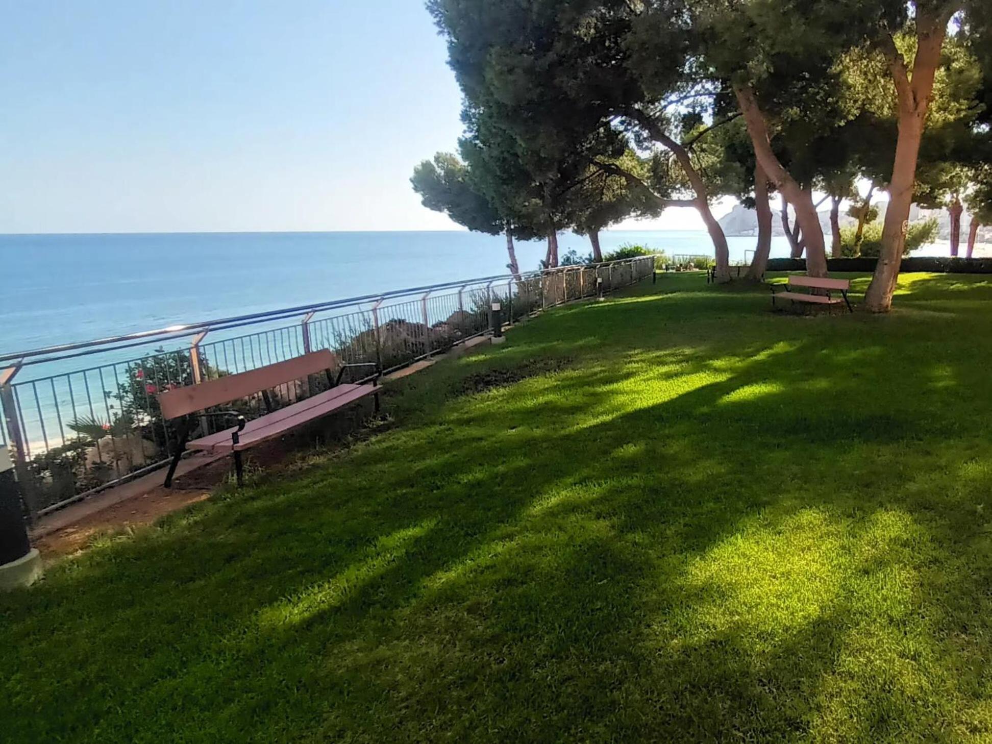 Ferienwohnung Nuevo Apto Balcon De Poniente 1 A Linea Playa Torre 2 Luxe Sm Con Aire, Piscina,Jar Vistas Espectaculares Al Mar De Benidorm Exterior foto